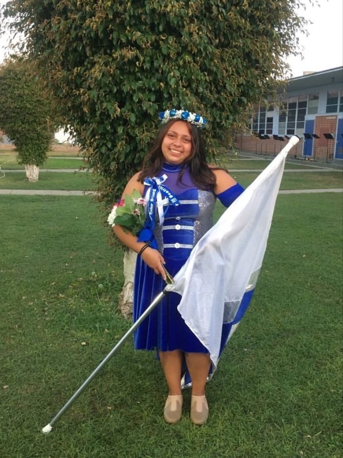 El Rodeo Color Guard s veteran Beatrice Leon signs off