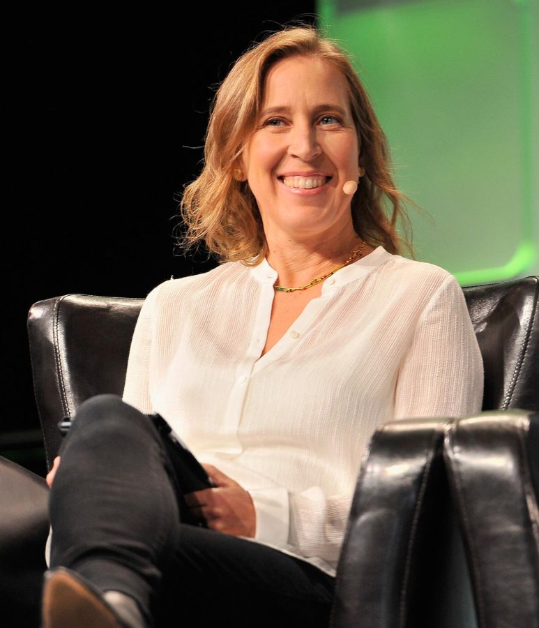Susan Wojcicki speaks onstage during TechCrunch Disrupt SF 2016 at Pier 48 on September 14, 2016 in San Francisco, California.  Susan Wojcicki by TechCrunch is licensed under CC BY 2.0.