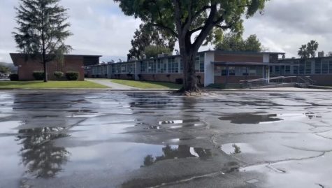 A rainy day at El Rodeo High School