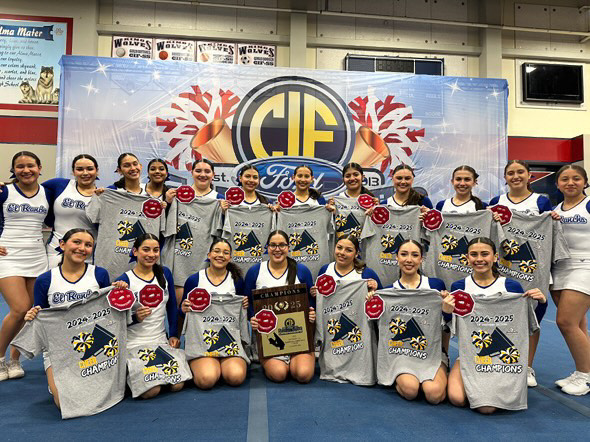 El Rancho Cheer team: CIF Champions for the second year in a row