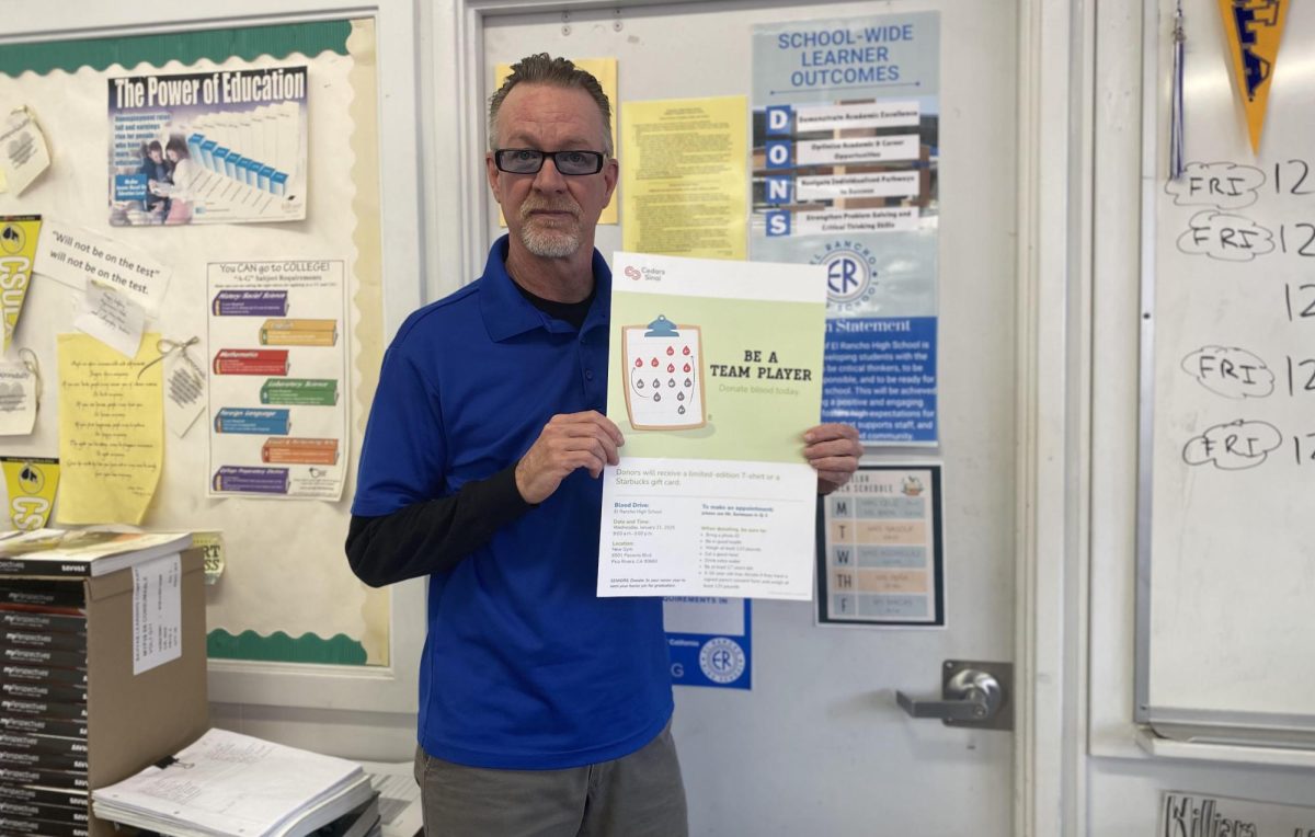 Mr. Sorenson helps give back to the community through El Rancho blood drives